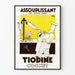 Vintage plakat Tiodine blødgører stive stoffer
