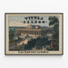 Plakat Vintage Tivoli og dets livlige haver — indrammet kunstværk på væggen