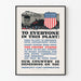 Amerikansk vintage plakat for industriel mobilisering
