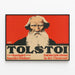 Plakat Vintage Tolstoj - Kunstnerisk vægdekoration — indrammet kunstværk på væggen