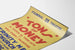 Vintage plakat af Teateret Tons of Money - Retro vægdekoration