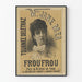 Vintage plakat af Jane Méa - Froufrou skuespil i 5 akter