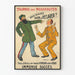 Vintage plakat Teater Turné af Nye Udgivelser Du har intet at erklære