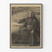 Vintage plakat af teaterforestillingen Les Misérables turné med Frédéric Achard