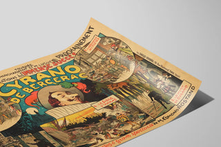 Plakat Vintage Cyrano de Bergerac - Teatral vægdekoration — visning af kunstværket