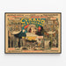 Plakat Vintage Cyrano de Bergerac - Teatral vægdekoration — indrammet kunstværk på væggen