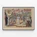 Plakat Vintage La Fille de Mme Angot - Teater-vægdekoration i retro stil — indrammet kunstværk på væggen