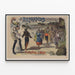 Plakat Vintage Les Brigands – Turnéer J. Brus — indrammet kunstværk på væggen