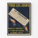 Vintage plakat Financier Nyskabelser inden for finans og aktiemarked