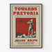 Vintage militær plakat 'Towards Pretoria' til vægdekoration