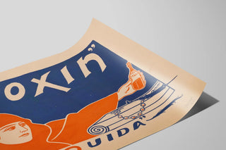 Plakat Vintage Toxin af Ouida - Retro vægdekoration — visning af kunstværket