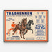 Plakat vintage travløb ved Prater i Wien — indrammet kunstværk på væggen