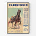 Vintage plakat af travløb i Prater 1934