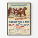 Vintage plakat af Prater travløb 1927 - Hestemaleri til vægdekoration