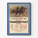 Vintage plakat af travløb Trabrenn-Platz 1929