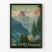Vintage plakat Trafoi Passo dello Stelvio - Vægdekoration med italiensk bjerglandskab