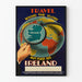 Vintage plakat Rejse til Irland - Vægdekoration Verdenskort