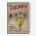 Vintage plakat Triumph of Venus - Vægdekoration i retrocyklus
