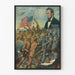 Patriotisk plakat True Sons of Freedom med Abraham Lincoln