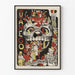 Vintage plakat af kunstnerisk carnaval Tutanego