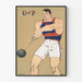 Vintage plakat U af P vægtløfter - Sportsindretning til væggen
