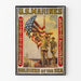 Vintage plakat U.S. Marines Soldater til søs - Militær vægdekoration