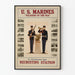 Plakat U.S. Marines Soldater af Havet Vægdekoration Vintage