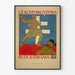 Vintage slovakisk patriotisk plakat til vægdekoration