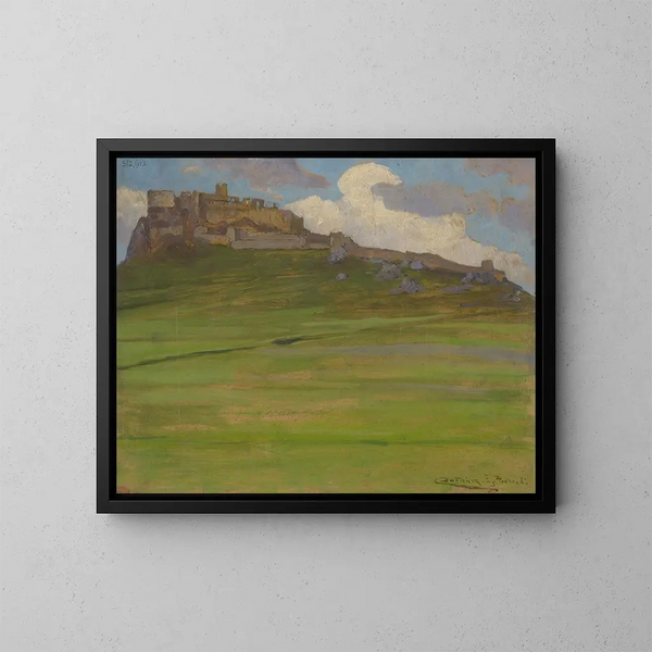 Château de Spisk - Ludovit Ordok — indrammet kunstværk på væggen