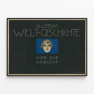Plakat Ullsteins Weltgeschichte - Vintage vægdekoration — indrammet kunstværk på væggen
