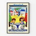 Vintage reklameplakat for Ultracalcium chokoladebelagte dragees