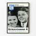 Vintage plakat Ultraviamine 4 til børneindretning vægdekoration