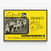 Plakat vintage Ultraviamine 4 børn fulde af liv — indrammet kunstværk på væggen
