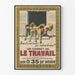 Vintage plakat "Un Carnet de Travail" i 30'ernes stil