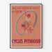 Vintage plakat Cycles Pithioud Lyon vægdekoration cykel