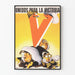 Vintage ensfarvet plakat for sejr - Retro vægdekoration Artem Legrand