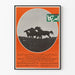 Vintage vægdekoration plakat med galopperende heste