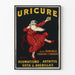 Vintage reklameplakat URICURE Reumatismo Arthritis