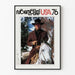 Vintage USA 76 plakat med ridder og hvid hest