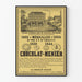 Plakat af Hydraulikfabrikken i Noisiel ved Marne Chocolat Menier