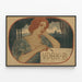 Kunstnerisk vintage plakat 1897 – Verein Deutscher Bildender Künstler — indrammet kunstværk på væggen