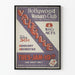 Plakat Vaudeville Hollywood Kvindeklubkoncert