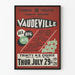 Vintage plakat Vaudeville - Teater Melodramatisk forestilling