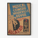 Vintage plakat for musikalsk komedie vaudeville Alcatzar