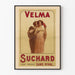 Vintage plakat af Velma Suchard til vægdekoration
