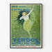 Vintage plakat med iltende grøn tandpasta Verdol