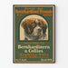 Vintage plakat af Bernhardiner-venner Berlin - Plakat til vægdekoration af hund Saint-Bernard