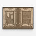 Plakat Art Nouveau Kunst- og håndværksskole for piger i Amsterdam 1920 — indrammet kunstværk på væggen