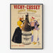 Vintage plakat Vichy-Cusset Kilde Andreau vægdekoration