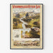 Vintage plakat af Vierwaldstättersee og Luzern, Schweiz